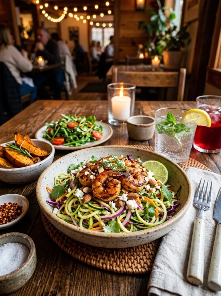 High Protein Low Calorie Shrimp Zucchini Slaw Bowl 15 Shrimp zucchini slaw bowl 202605081735