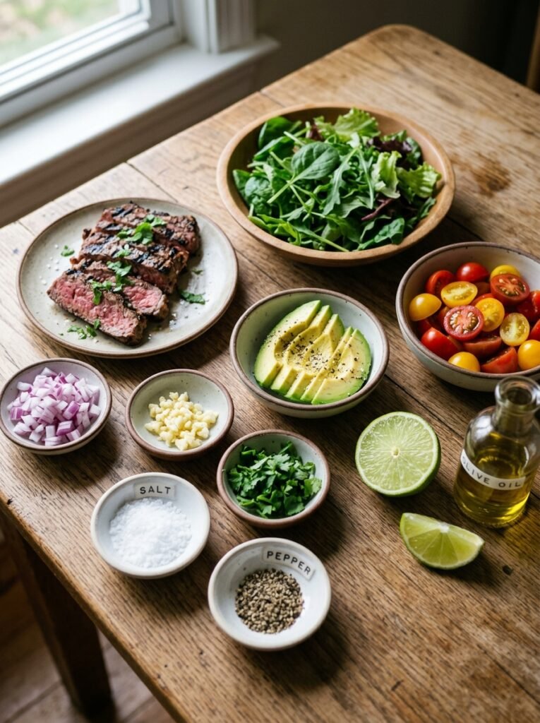 Steak avocado tomato salad ingre… 202605071700