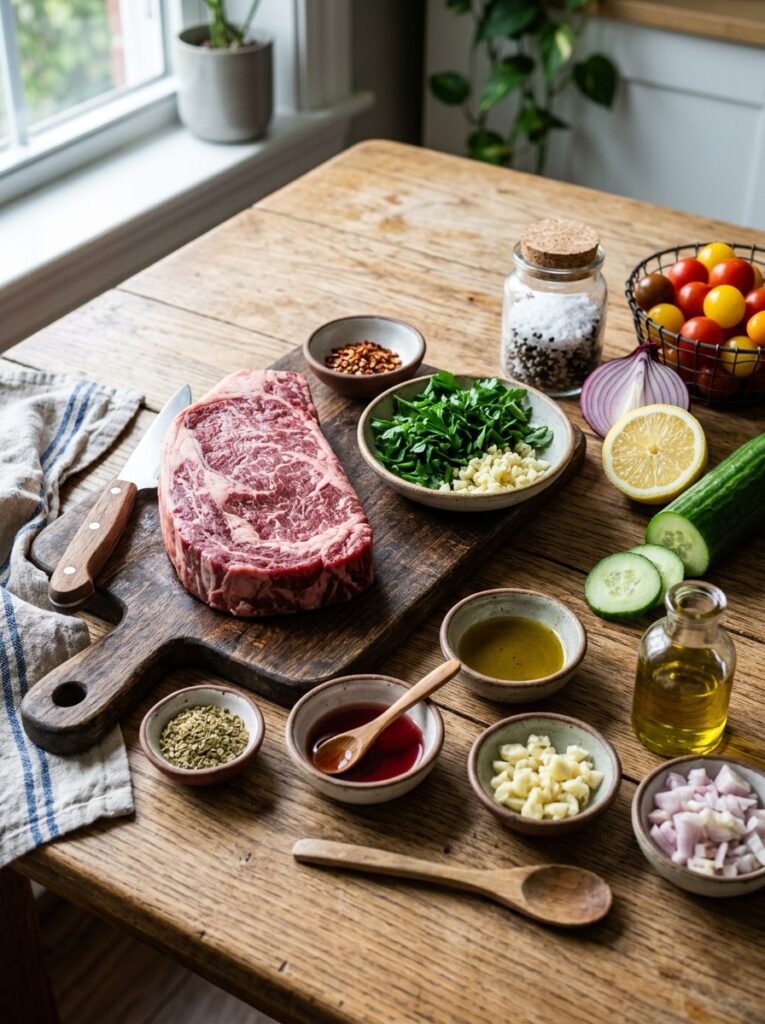 Steak cucumber chimichurri bowl … 202605242218