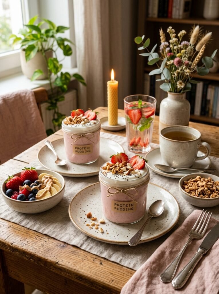 high protein strawberry protein pudding cups recipe 15 Strawberry protein pudding cups 202605071722