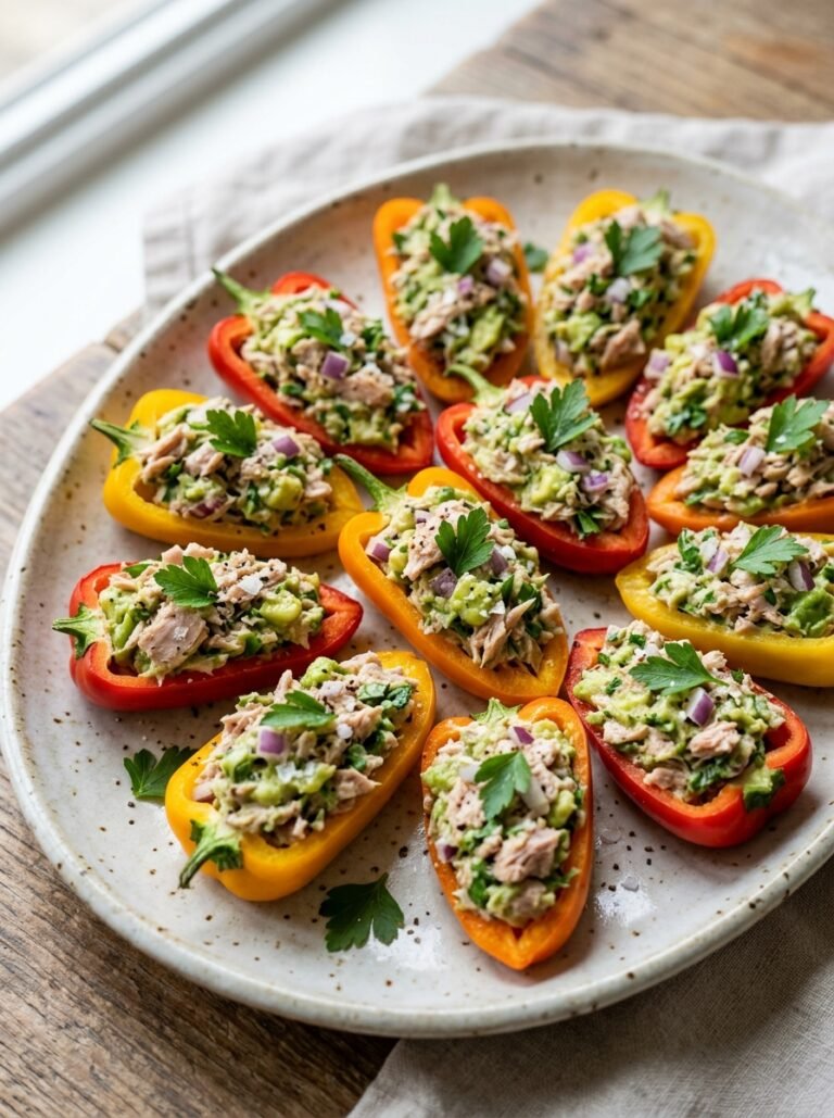 High Protein Tuna Avocado Bell Pepper Bites 17 Tuna avocado bell pepper bites 202606111251