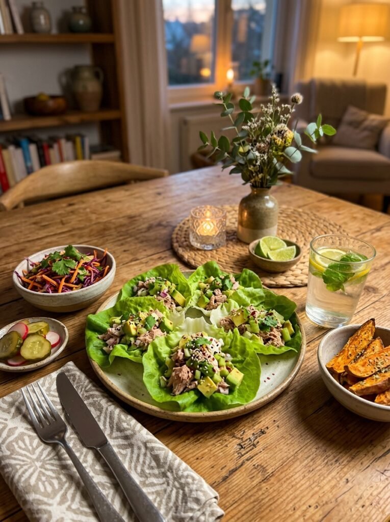 High Protein Low Calorie Tuna Avocado Lettuce Cups: A Fresh & Healthy Recipe 15 Tuna avocado lettuce cups 202605081710 1