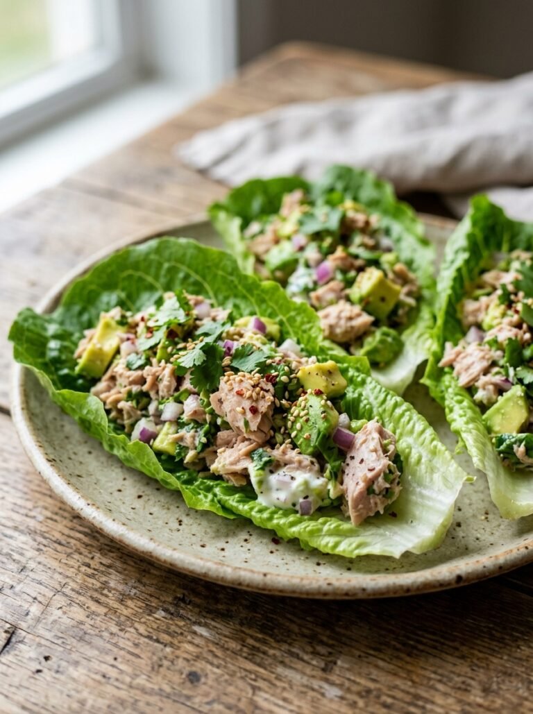 High Protein Low Calorie Tuna Avocado Lettuce Cups: A Fresh & Healthy Recipe 17 Tuna avocado lettuce cups 202605081710