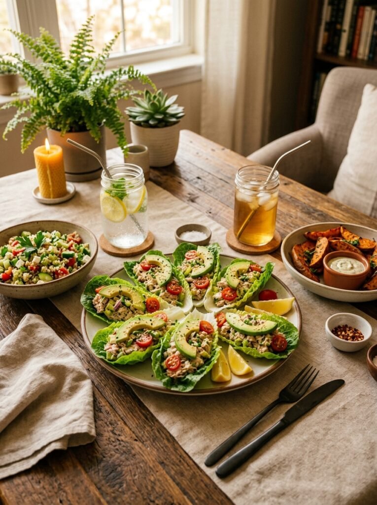 Easy High Protein Tuna Avocado Lettuce Wraps 15 Tuna avocado lettuce wraps 202605212157