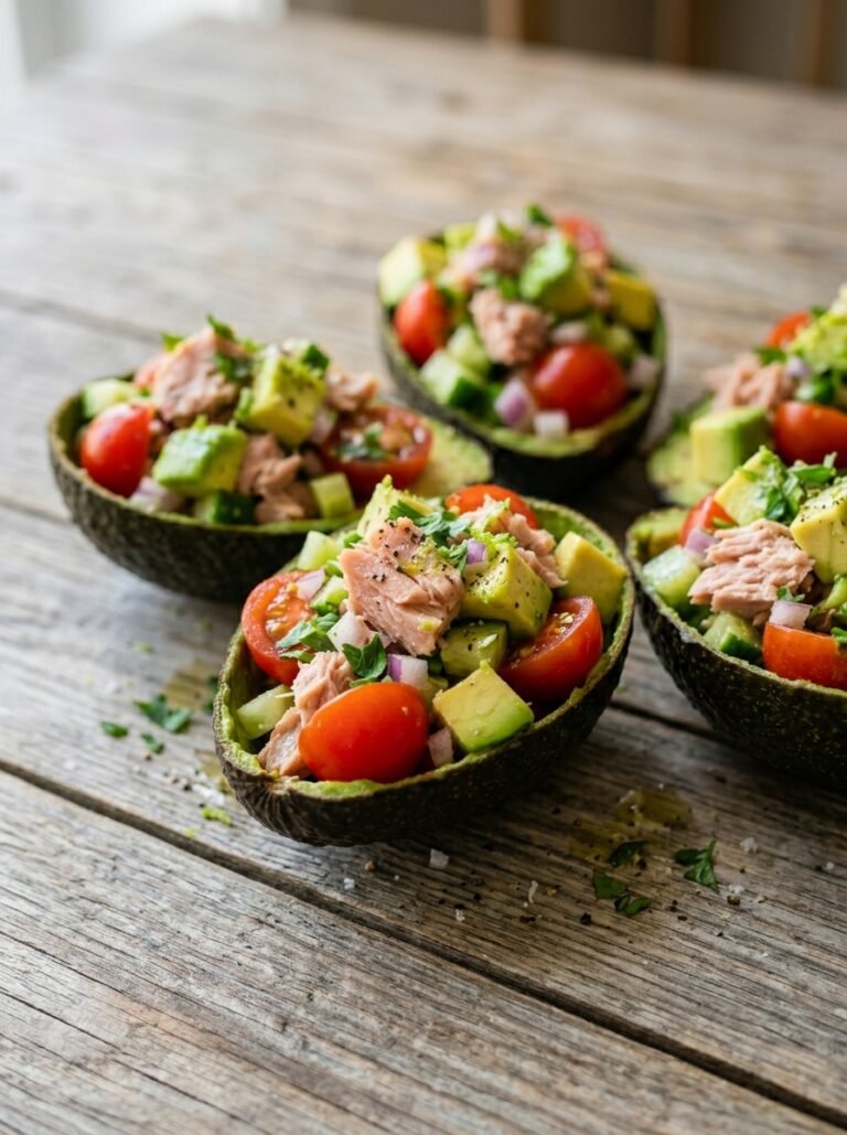 Easy High Protein Tuna Avocado Tomato Cups 17 Tuna avocado tomato cups 202605051501