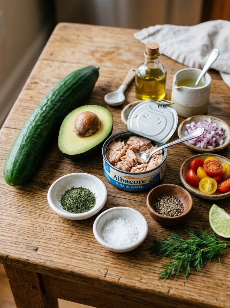 Tuna cucumber avocado boats ingr… 202605151803