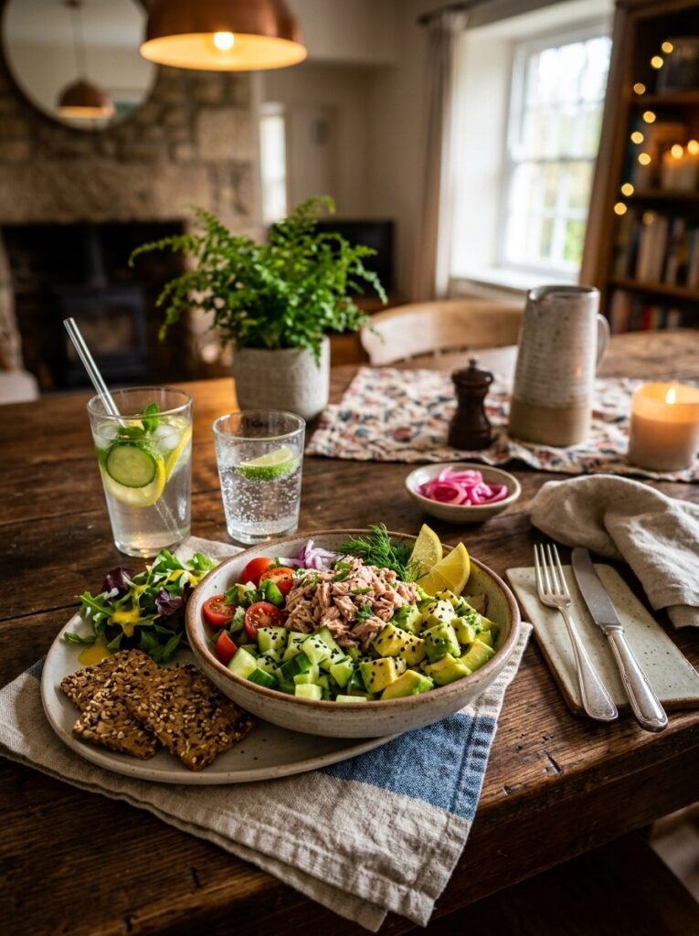 High Protein Low Calorie Tuna Cucumber Avocado Salad 15 Tuna cucumber avocado salad 202605242227 1