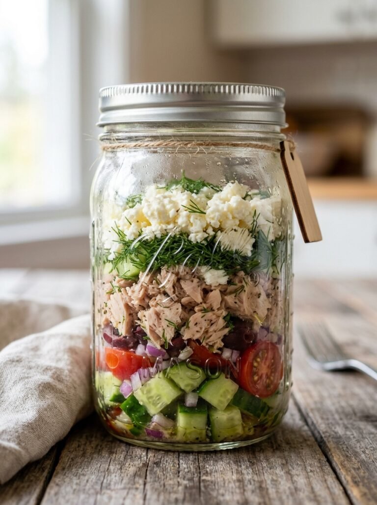 High Protein Tuna Cucumber Feta Lunch Jars: The Ultimate Healthy Meal Prep 17 Tuna cucumber feta lunch jars 202605092232