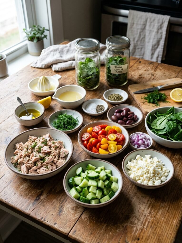 High Protein Tuna Cucumber Feta Lunch Jars: The Ultimate Healthy Meal Prep 13 Tuna cucumber feta lunch jars 202605092233 3