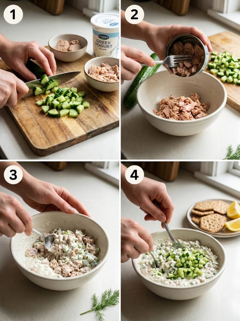 high protein tuna cucumber yogurt lunch dip 14 Tuna cucumber yogurt dip 202605212126