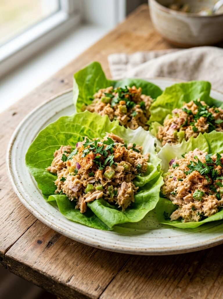 Tuna lettuce burger cups 202606051443
