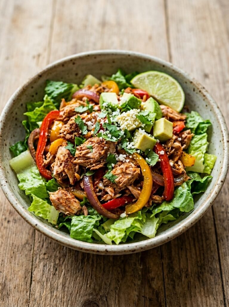 High Protein Low Calorie Tuna Lettuce Fajita Bowl 17 Tuna lettuce fajita bowl 202606031508