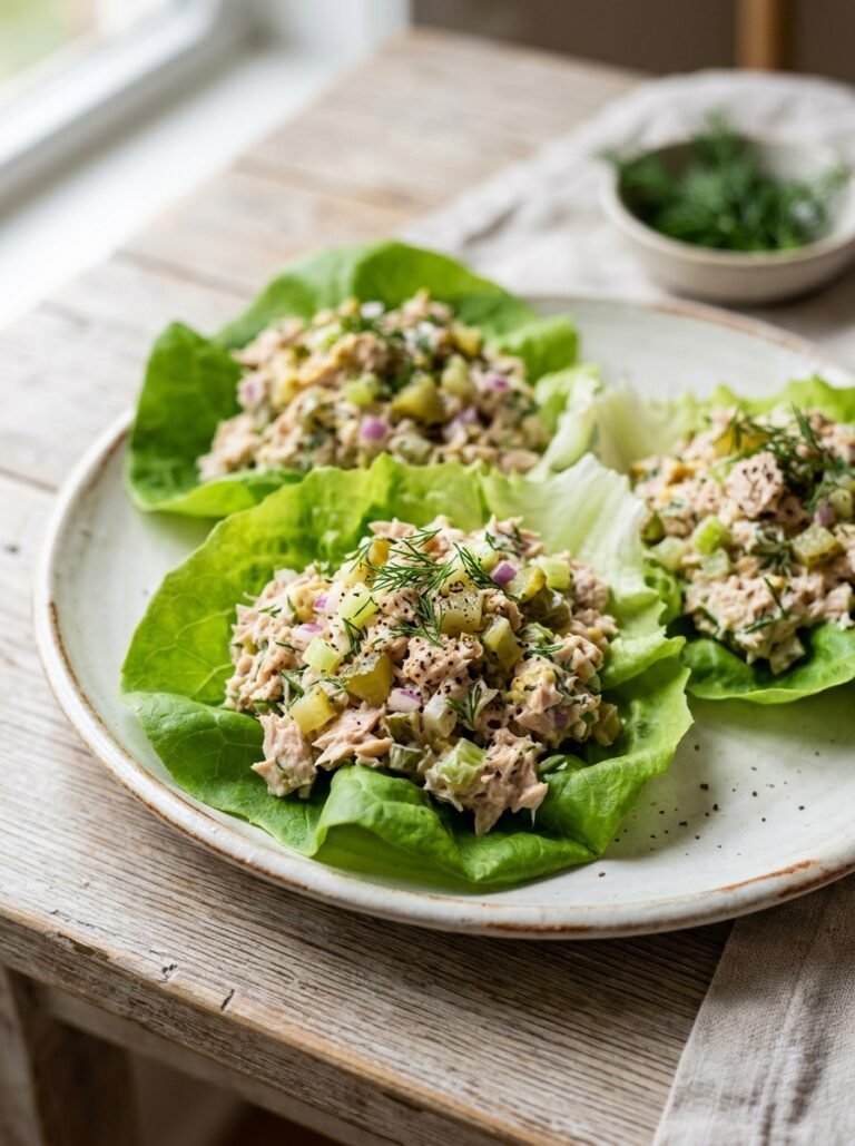 High Protein Tuna Pickle Lettuce Cups 17 Tuna pickle lettuce cups 202605311306