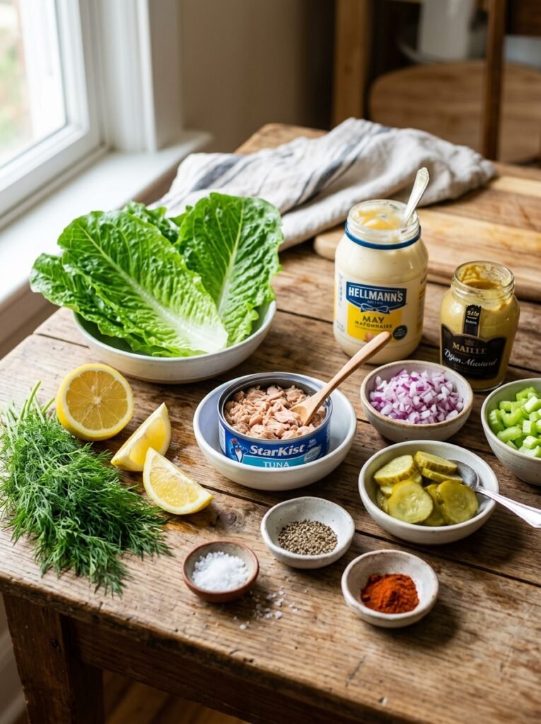 High Protein Tuna Pickle Lettuce Cups 13 Tuna pickle lettuce cups ingredi… 202605311306