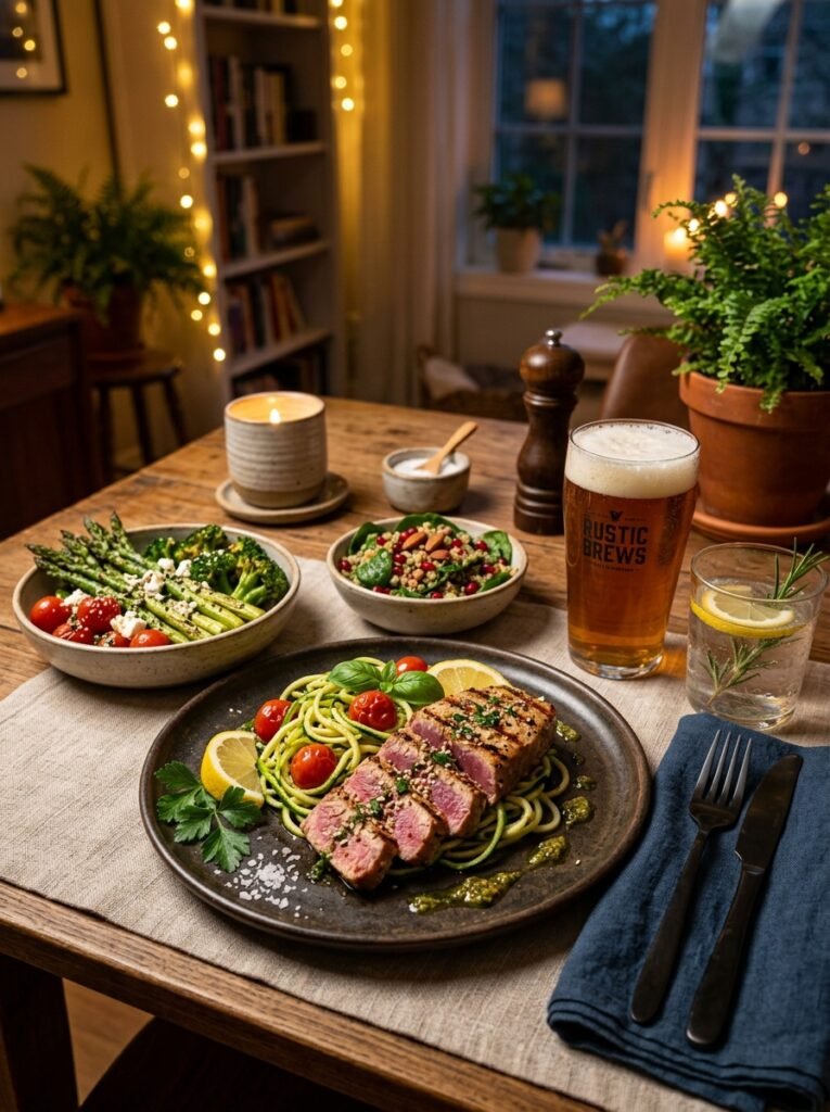 High Protein Tuna Steak Zucchini Noodle Plate 15 Tuna steak zucchini noodle plate 202605281518 3
