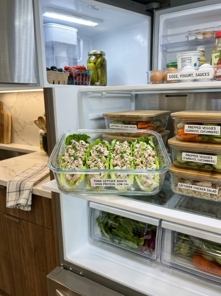high protein low calorie tuna stuffed lettuce boats 16 Tuna stuffed lettuce boats 202606081416 1