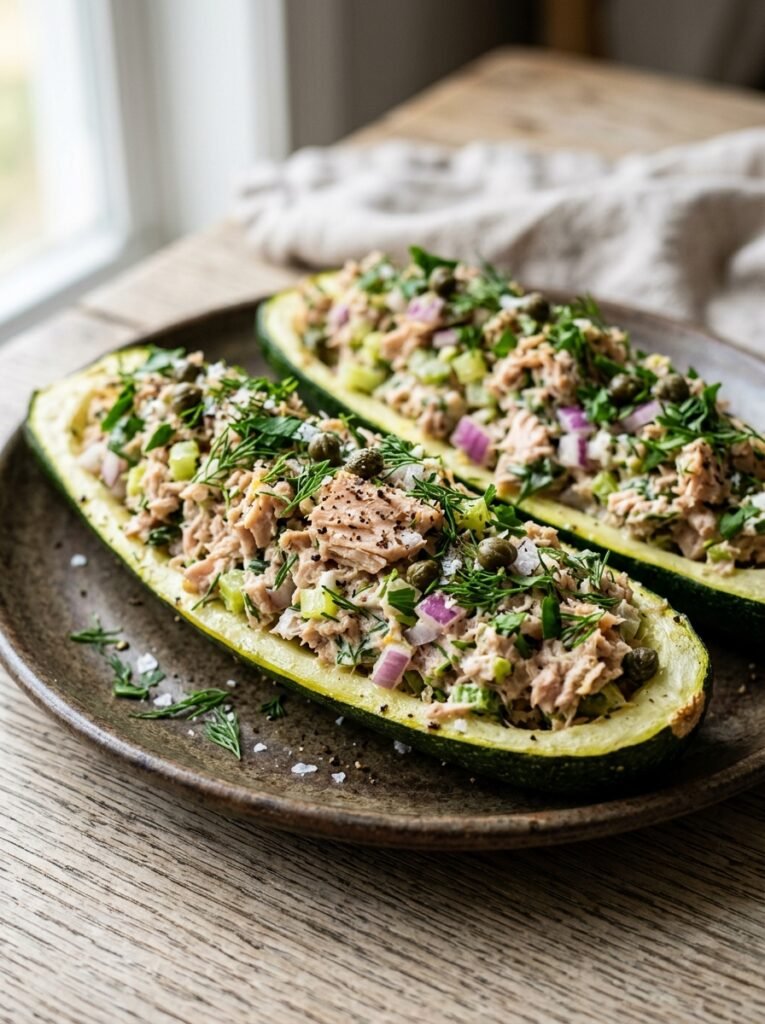 High Protein Tuna Zucchini Lunch Boats 1 Tuna zucchini lunch boats 202605242234