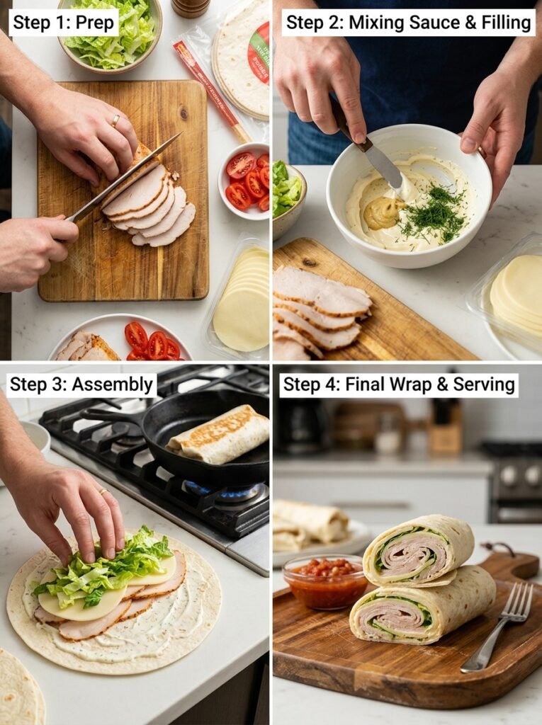 Turkey and Cheese Lunch Wraps: Easy Homemade Recipe 14 Turkey Cheese Lunch Wraps cooking 202605021353