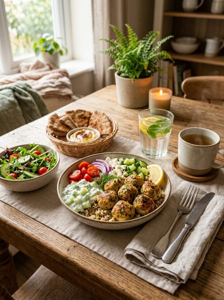 High Protein Turkey Meatball Cucumber Tzatziki Bowl 15 Turkey Meatball Cucumber Tzatzik… 202605061458