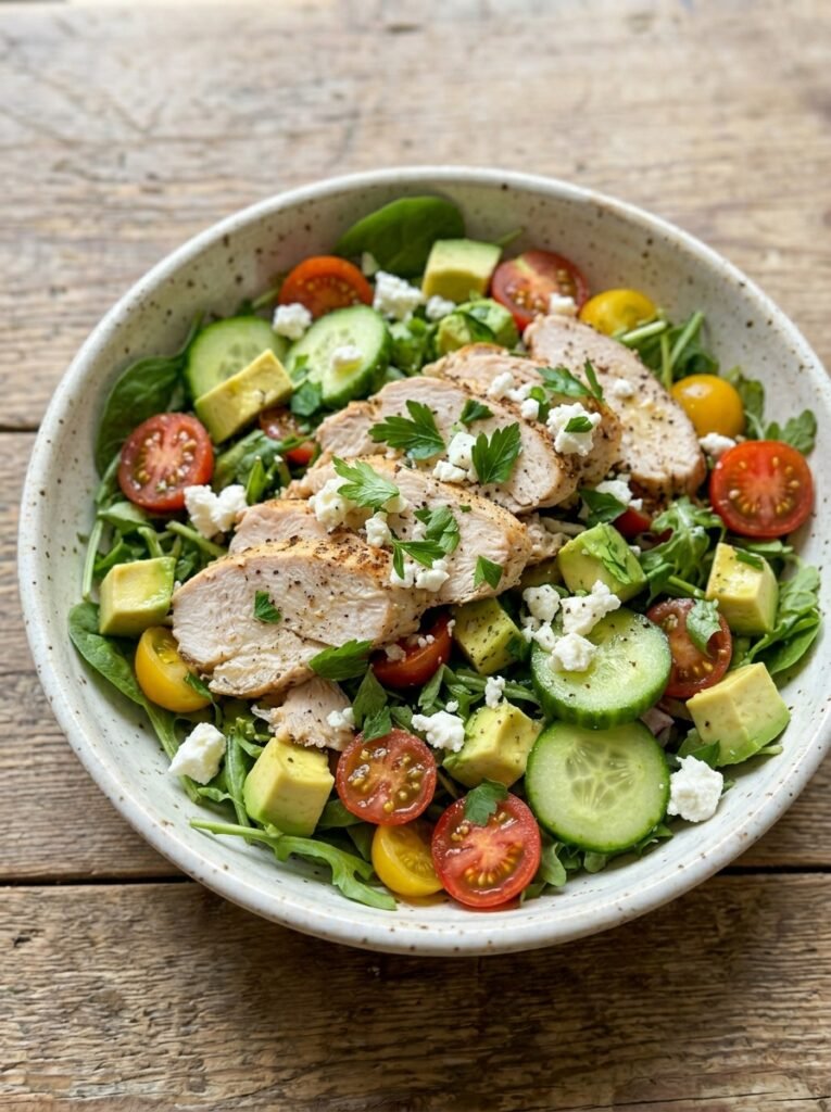 High Protein Turkey Avocado Cucumber Lunch Salad 12 Turkey avocado cucumber lunch salad 202606021417