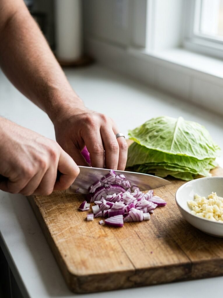 High Protein Low Calorie Turkey Cabbage Burger Bowl 14 Turkey cabbage burger bowl cooking 202605202301