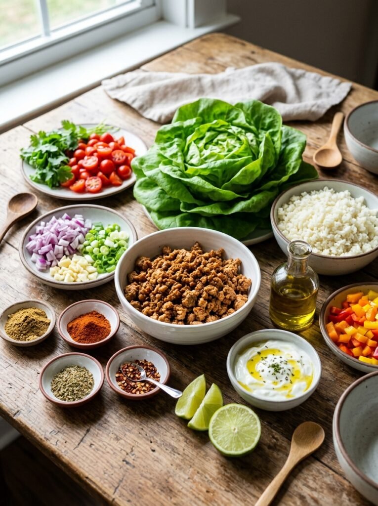 High Protein Low Calorie Turkey Cauliflower Lettuce Wraps 13 Turkey cauliflower lettuce wraps… 202606111323