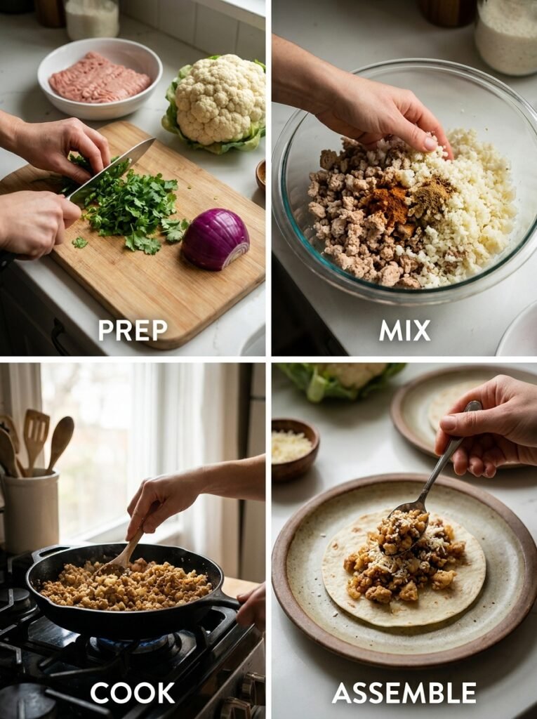 High Protein Low Calorie Turkey Cauliflower Rice Tacos 14 Turkey cauliflower rice tacos co… 202605132117