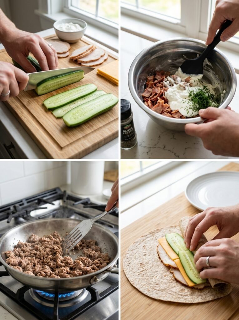 High Protein Turkey Cheese Cucumber Wraps 14 Turkey cheese cucumber wraps coo… 202605181322