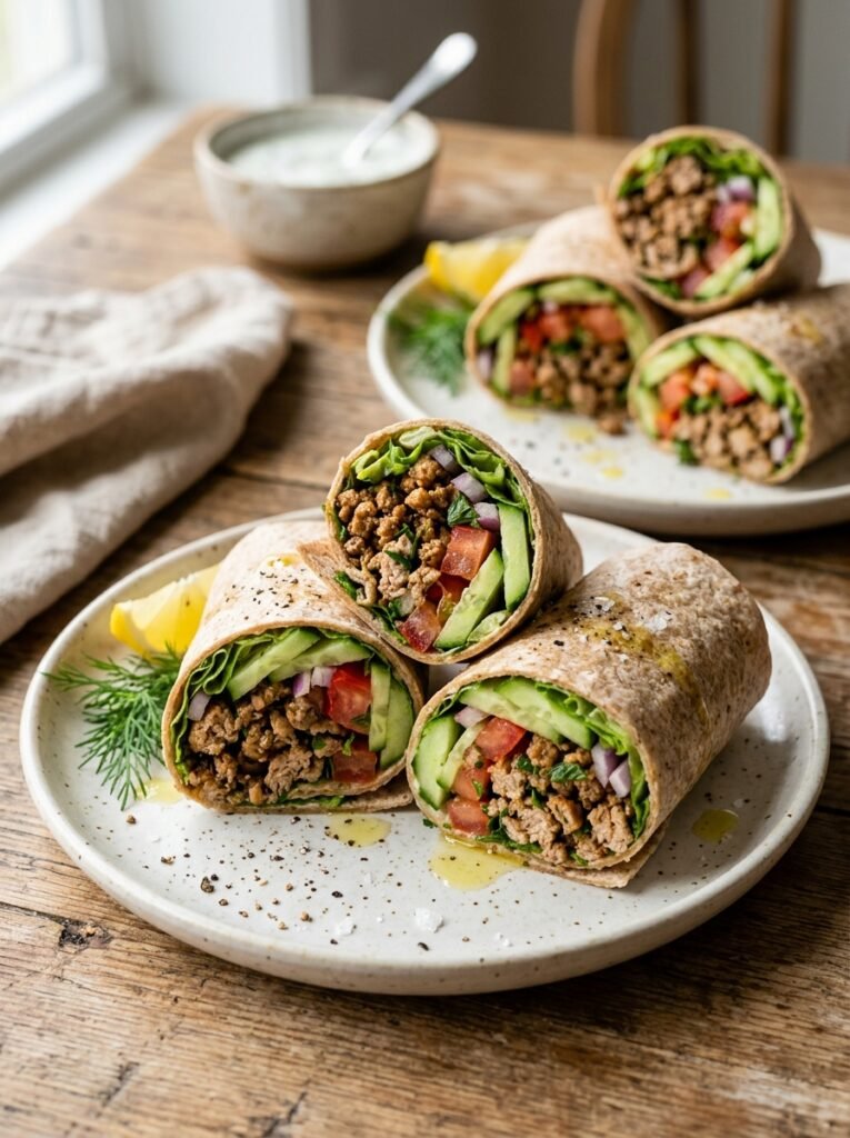 Easy High Protein Turkey Cucumber Wrap Plates 12 Turkey cucumber wrap plates 202605091410