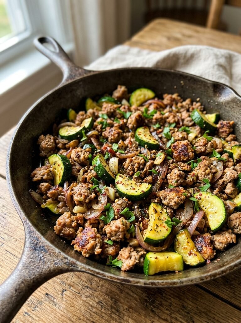 Easy High Protein Turkey Sausage Zucchini Pan 17 Turkey sausage zucchini pan 202605152047