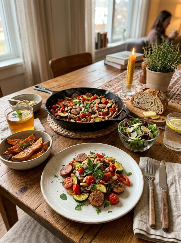 Easy High Protein Turkey Sausage Zucchini Pan 15 Turkey sausage zucchini pan 202605152049