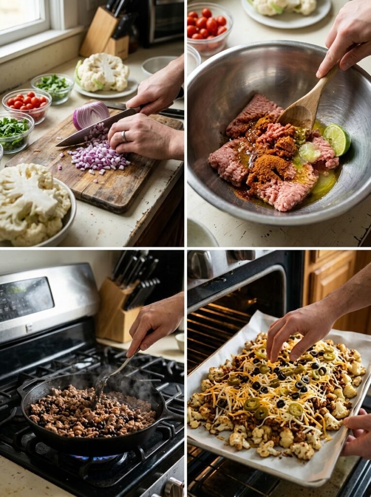 High Protein Turkey Taco Cauliflower Nachos: The Ultimate Healthy Snack 14 Turkey taco cauliflower nachos c… 202605292313