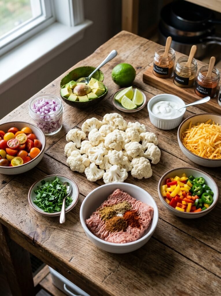 High Protein Turkey Taco Cauliflower Nachos: The Ultimate Healthy Snack 13 Turkey taco cauliflower nachos i… 202605292313