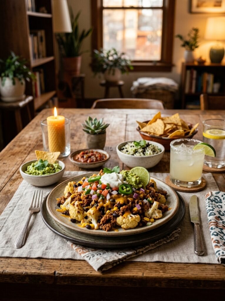 High Protein Turkey Taco Cauliflower Nachos: The Ultimate Healthy Snack 15 Turkey taco cauliflower nachos s… 202605292313