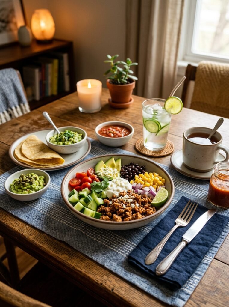 Turkey taco cucumber lunch bowl 202605112357