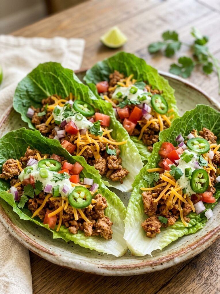 Turkey taco lettuce plates 202605202345