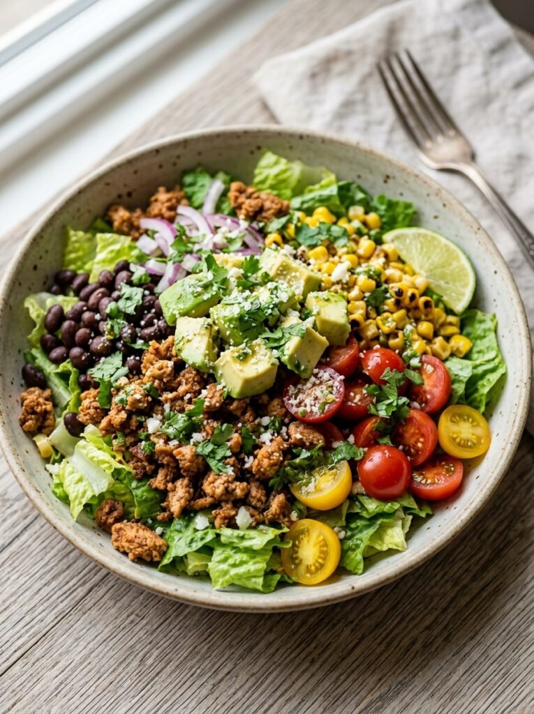 high protein turkey taco tomato lunch salad 12 Turkey taco tomato lunch salad 202606091351