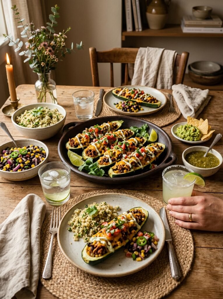 easy high protein turkey taco zucchini boats 15 Turkey taco zucchini boats 202605061442