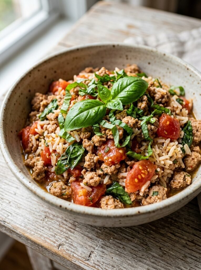 Turkey tomato basil bowls 202606071333