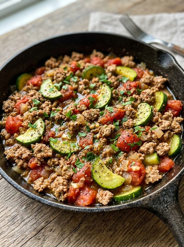 High Protein Low Calorie Turkey Tomato Cucumber Skillet 12 Turkey tomato cucumber skillet 202605231219