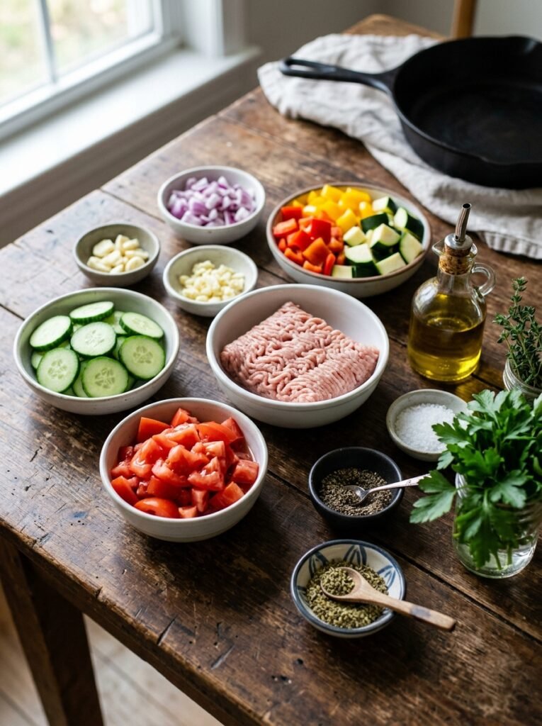 High Protein Low Calorie Turkey Tomato Cucumber Skillet 13 Turkey tomato cucumber skillet i… 202605231219