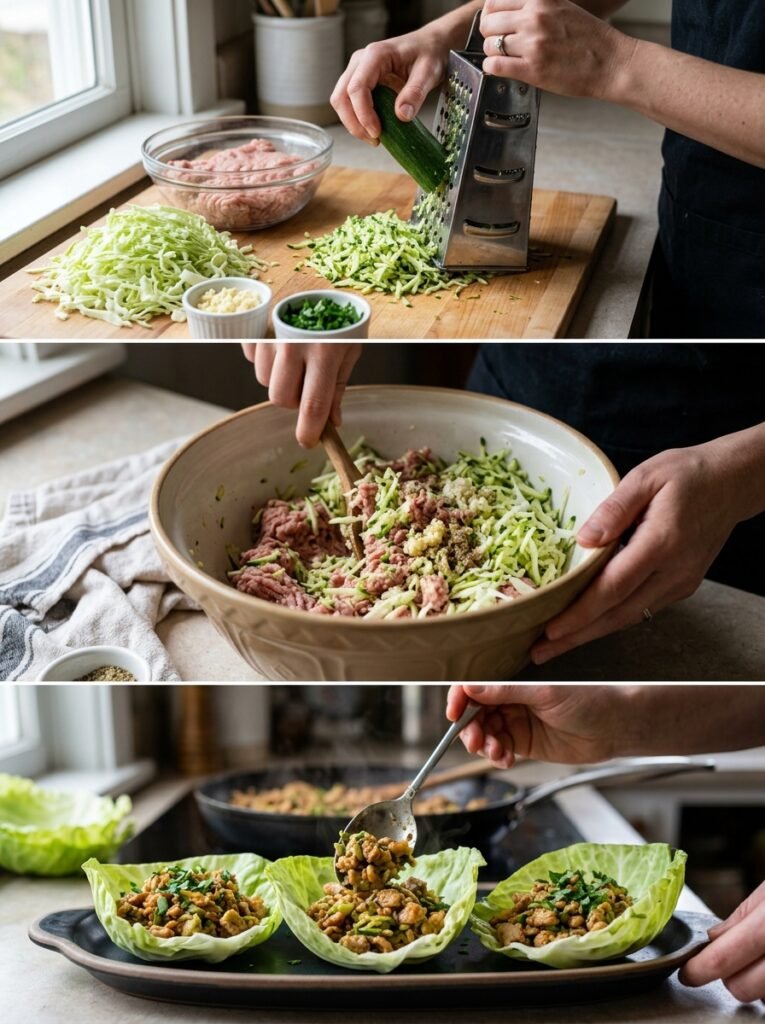 Turkey zucchini cabbage cups coo… 202605311333