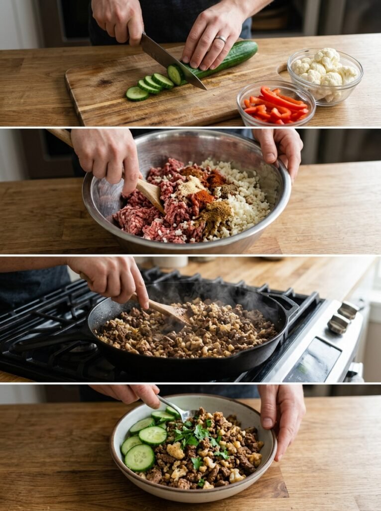 Easy High Protein Beef Cauliflower Cucumber Bowls: A Complete Recipe Guide 14 Cooking beef cauliflower cucumbe… 202606032001