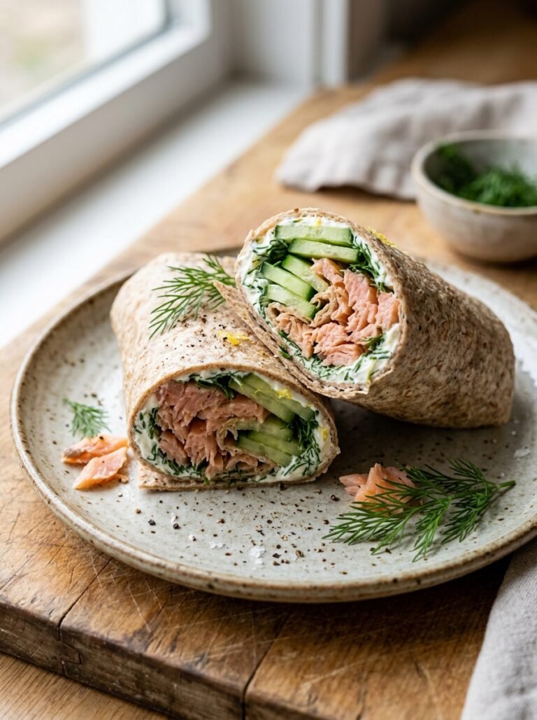 Easy High Protein Salmon Cucumber Dill Wraps 17 Salmon cucumber dill wraps 202606071615