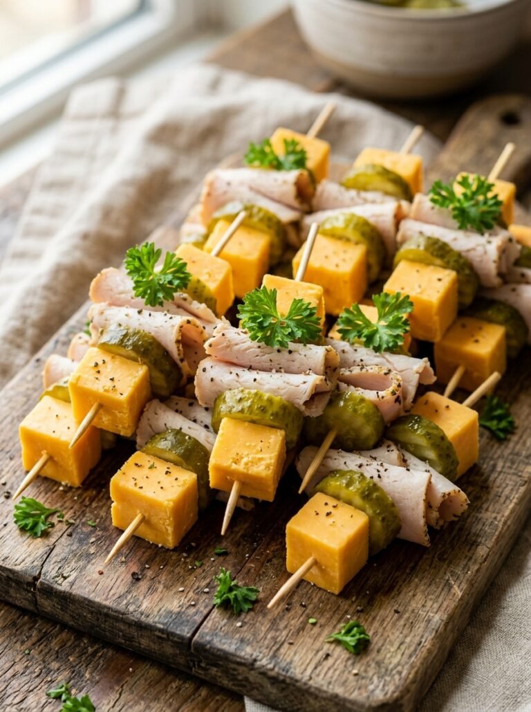 High Protein Turkey Cheddar Pickle Skewers 17 Turkey cheddar pickle skewers 202606031956