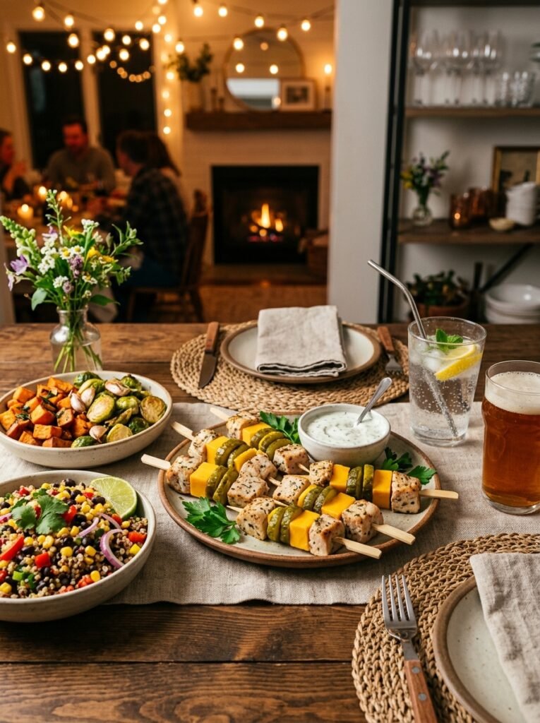 High Protein Turkey Cheddar Pickle Skewers 15 Turkey cheddar pickle skewers setup 202606031957